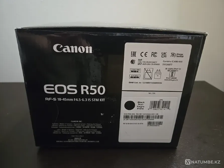 Беззеркальная камера Canon EOS R50 с объективом 18–45 мм Алматы - изображение 4