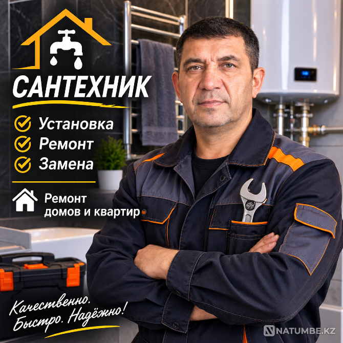 Сантехник-Ремонт домов и квартир Алматы - изображение 2