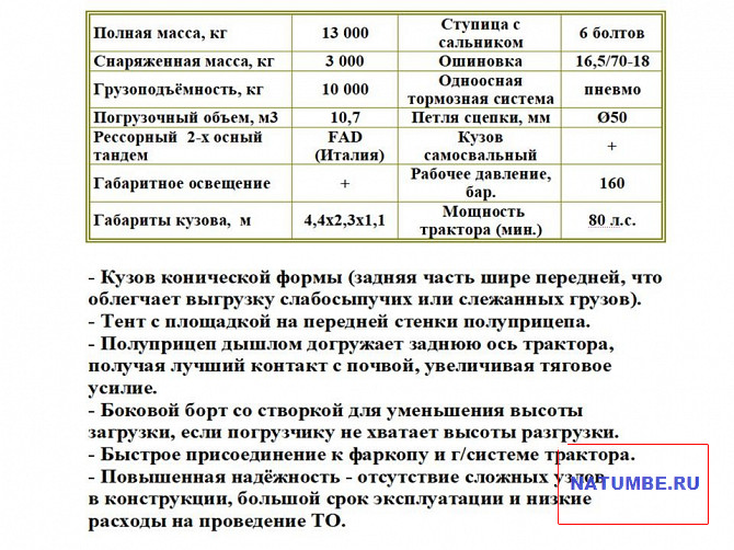 Самосвальный прицеп (г/п 10 т, сельхоз) Иркутск - изображение 3